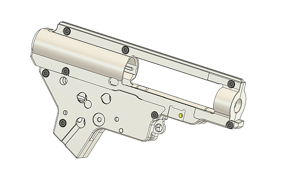 CNC dělený mechabox SR25 (8mm) - QSC