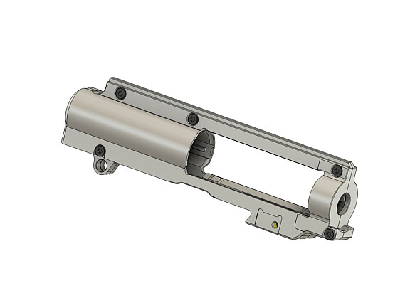 CNC Upper děleného mechaboxu  V2 (8mm)  QSC OCELOVÝ